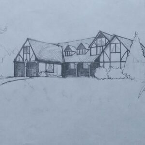 Evander Holy field, pencil, 8x10
