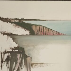 Palisade, Lake Superior, oil sketch on canvas, 18x24