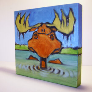Moose Critter Canvas View