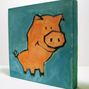 Pig Critter canvas view